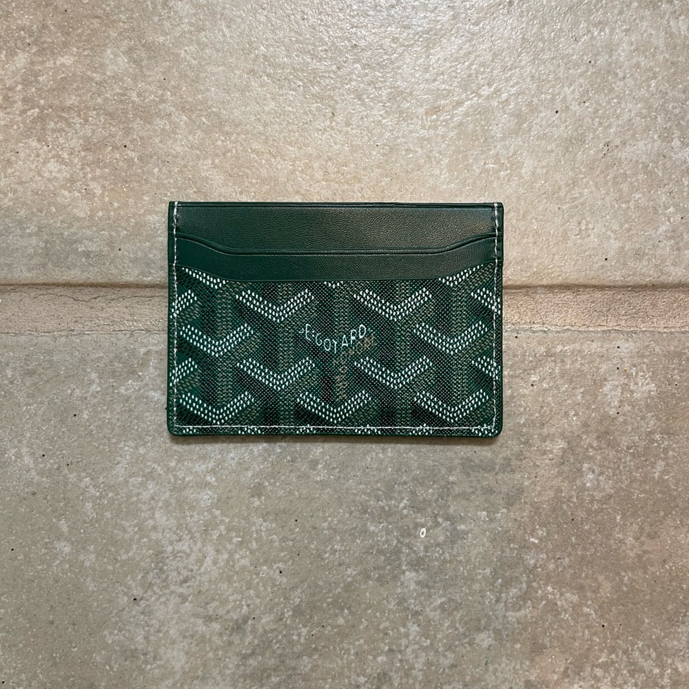 Goyard Emerald Green Mens Card holder